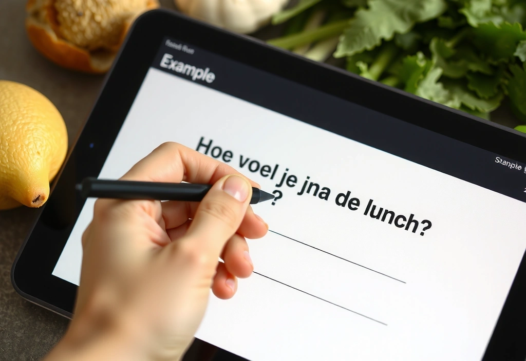 Voorbereidende vragenlijst